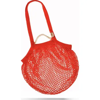 BIO bavlněný KOŠ Ekocentrik – síťová taška přes rameno – oranžová