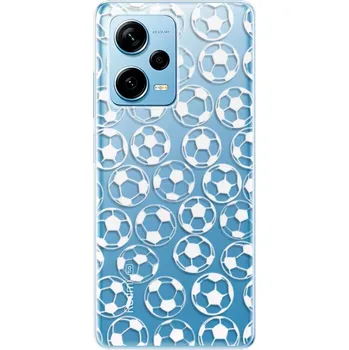 Pouzdro na mobilní telefon Odolné silikonové pouzdro iSaprio - Football pattern - white - Xiaomi Redmi Note 12 Pro+ 5G