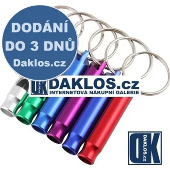 Píšťalka jako přívěsek Červená