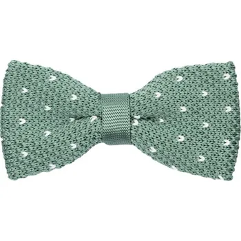 Motýlek Bubibubi Zelený dětský pletený motýlek se vzorem