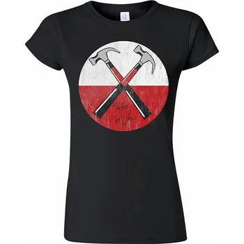 Dámské tričko Pink Floyd tričko, The Wall Hammers Girly Black, dámské M