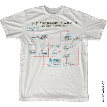 Pánské tričko Big Bang Theory tričko, The Friendship Algorithm, pánské XL
