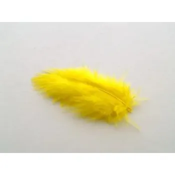 Peří MARABU 10ks žluté 876401-10
