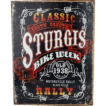 Plechová cedule Papírenská Plechová cedule CLASSIC STURGIS - BIKE WEEK 40 cm x 32 cm