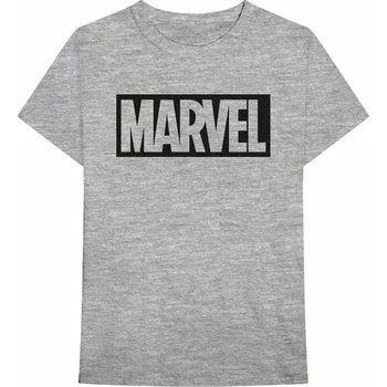 Pánská móda Marvel Comics tričko, Logo Grey, pánské XL