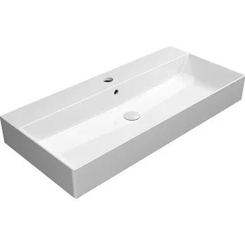 Umyvadlo GSI KUBE X keramické umyvadlo 100x47 cm, bílá ExtraGlaze 9423111