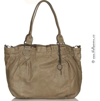 Kabelka Extra velká měkká nabíraná shopper kabelka Aunts and Uncles Olivia béžová