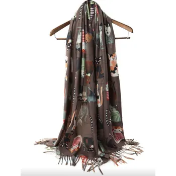 Šálek, barevné kočky, hnědý