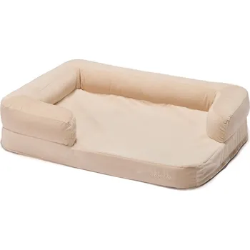 Pelíšek pro psa Lebeddie Smetanová Útulna Velikost: L, Vyšít jméno?: Ne, Otočit zrcadlově opěrku?: Ne Ortopedický pelech pro psy