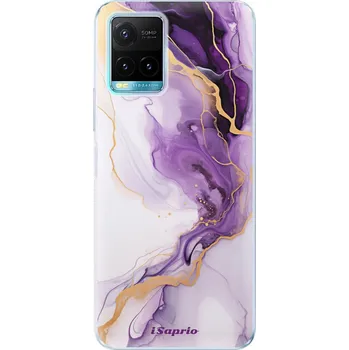 Pouzdro na mobilní telefon Odolné silikonové pouzdro iSaprio - Purple Gold Marble - Vivo Y21 / Y21s / Y33s