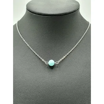 Náhrdelník Náhrdelník Larimar - kulička 7 mm č.1 45 cm