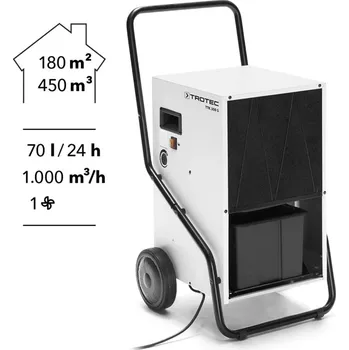 Odvlhčovač vzduchu Profesionální odvlhčovač TTK 350 S Trotec - 24h/70l (Stavební odvlhčovač Trotec TTK 355 S pro velké prostory)
