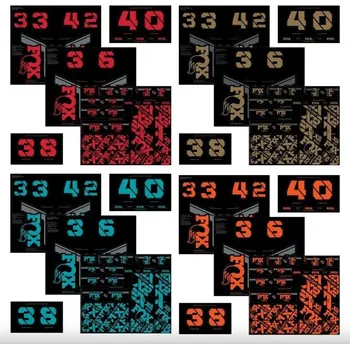 Vidlice na kolo FOX NÁLEPKY CUSTOM NA VIDLICI A TLUMIČ VELKÁ SADA hnědé Root Beer