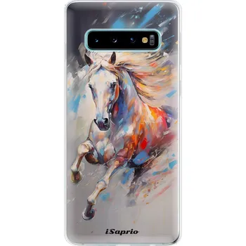 Pouzdro na mobilní telefon Odolné silikonové pouzdro iSaprio - Abstract Horse - Samsung Galaxy S10