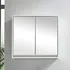 Koupelnový nábytek Zrcadlová skříňka Basic 60 x 60 x 20 cm dřevotříska bílá