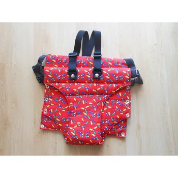 Jitro vatelínové kalhotky s kšandami - Tužky červené