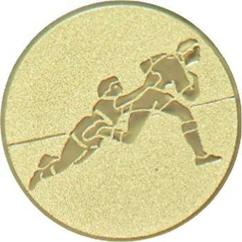 Emblém rugby, pr. 50 mm, zlato