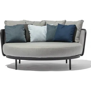 Baza venkovní postel černá antracit - hnědá