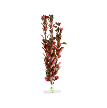 Dekorace do akvária JK Animals Red Ludwigia střední, akvarijní plastová rostlinka 25-28 cm