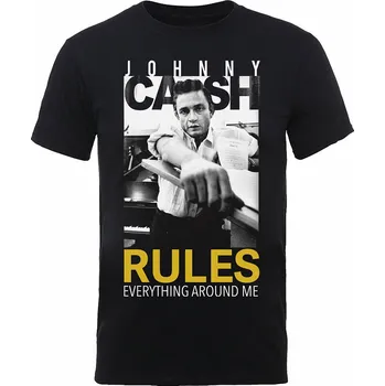 Pánská móda Johnny Cash tričko, Rules Everything, pánské S