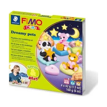 Modelovací hmota Sada modelovací hmoty FIMO KIDS Dreamy pets 4x 42g - 803428