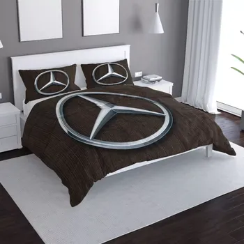 Povlečení Saténové povlečení Logo 5 Dřevo - Sablio - 140x200 / 90x70