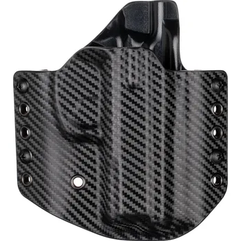Příslušenství pro sportovní střelbu RH Holsters OWB - CZ 75 P-01 Ω - CZ 75 D Compact - CZ 75 Compact Shadow Line - vnější kydexové pouzdro - poloviční sweatguard - carbon/černá Pouzdro je pro: Levák
