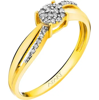 Prsten Zlatý prsten s diamanty - 0,08 ct - ryzost 585 - 105.293