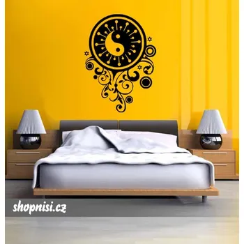 Samolepící dekorace Samolepka na zeď Jing jang (dekorace na zeď)