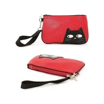Kosmetická taška Kosmetická taštička červená Black Cat