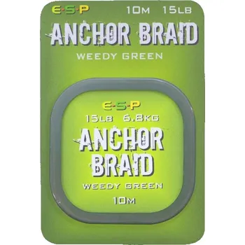 ESP návazcová šňůrka Anchor Braid Weedy Green 15lb, 10 m