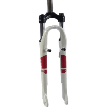 Vidlice na kolo Odpružená treking 28" SR Suntour M3010 P-MLO , zdvih 50mm, barva bílá lesklá , sloupek 11/8" závit, pro V-bzdy