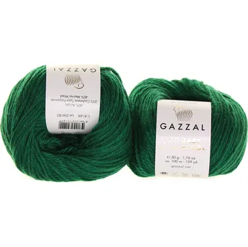 Příze Gazzal Baby Wool XL 814 tmavě zelená
