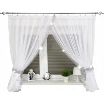 Záclona Voálové Záclony Elba se zirkony (Z.)