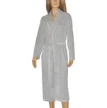 Dámský župan Velur Lydie 389 Tmavě modrá - De Lafense M 433- šedá