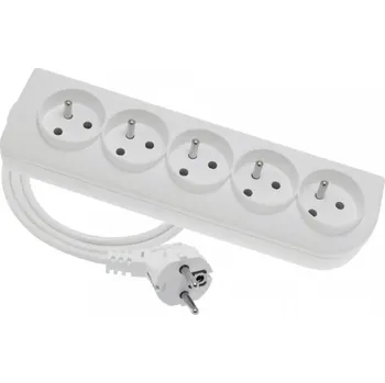 Prodlužovací kabel ELGOTECH Přívod prodlužovací 5m 5zásuvka 250V/16A IP20 bílá 20500196