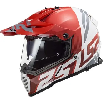 Helma na motorku LS2 Helmets LS2 MX436 PIONEER EVO EVOLVE RED WHITE - 3XL