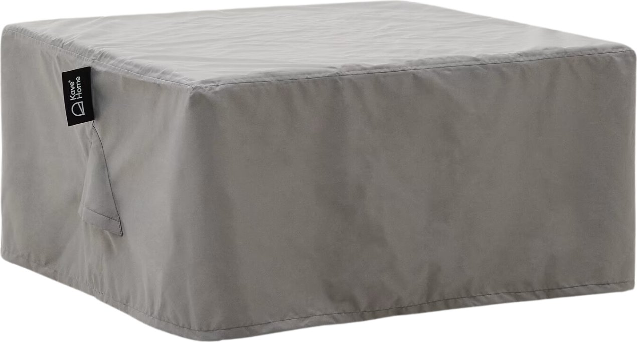 Kave Home Šedý ochranný obal na zahradní stolek Iria 80 x 80 cm