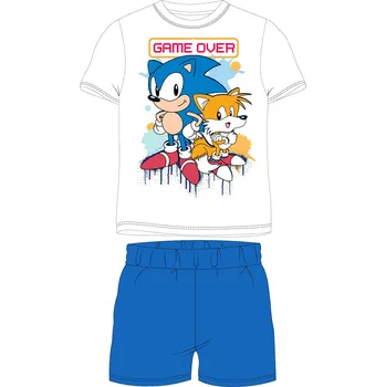 Chlapecké pyžamo Ježek SONIC - licence Chlapecké pyžamo - Ježek Sonic 5204011, bílá / modrá Barva: Bílá, Velikost: 104