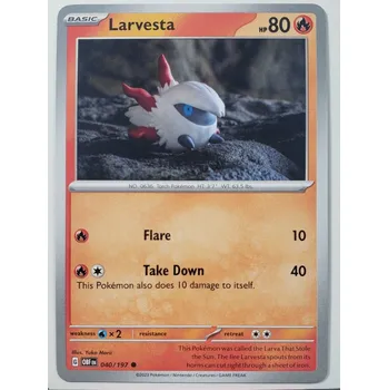 Společenská hra Pokémon karta Larvesta 040/197
