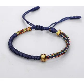 Náramek Tibetský náramek pro štěstí - modrý - MN1934