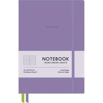 Blok Zápisník Genius, fialová, A5, linkovaný, 96 listů, tvrdé desky, SHKOLYARYK A5-7124L SHKOLYARYK