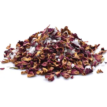 Koupelová sůl FromNature Bylinná sůl s plátky růží Množství: 250g