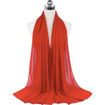 Šála šifónový šál přes ramena - přehoz přes společenské šaty Barva: Zářivě červená