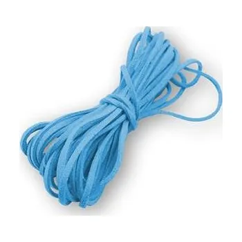 Řetízek LR8001-18 Semišová šňůrka tyskysová - 2,5 mm, délka 100 cm