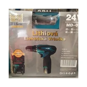 Vrtačka TIGO+ Lithiová elektrická vrtačka 24 V+MD 0 1+ 2 baterie. (Aku vrtačka tigo 2 baterie.)