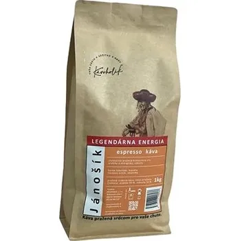 Káva KÁVOHOLIK, espresso káva Jánošík, A/R, 90/10, 1 kg, zrno