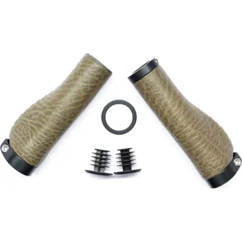 grip Gripy Gyes Ergonomické kožené šířka 132mm s Alu objímkami na dotažení