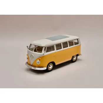 autíčko VW Volkswagen Bus T1 1963 žluto-bílá 1:24 Welly