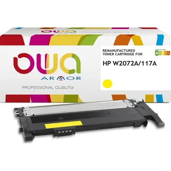Počítač OWA Armor toner kompatibilní s HP W2072A, 117A, 700st, žlutá/yellow